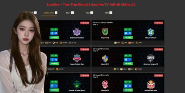 Những nội dung chuyên mục lịch thi đấu Socolive chi tiết
